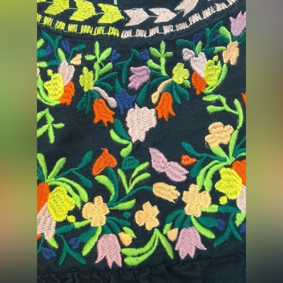 J Crew sleeveless cotton/ linen blend floral embroidered blouse in size 6! 🌷 - Picture 5 of 10